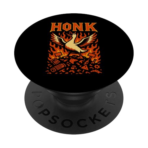 Honk PopSockets Klebender PopGrip Honk PopSockets Klebender PopGrip von Lustige kanadische Gänse Geschenke Gans