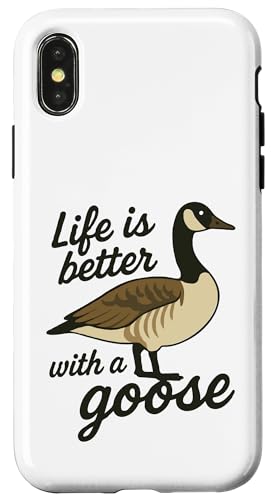 Life Is Better With A Goose Hülle für iPhone X/XS Life Is Better With A Goose Hülle für iPhone X/XS von Lustige kanadische Gänse Geschenke Gans