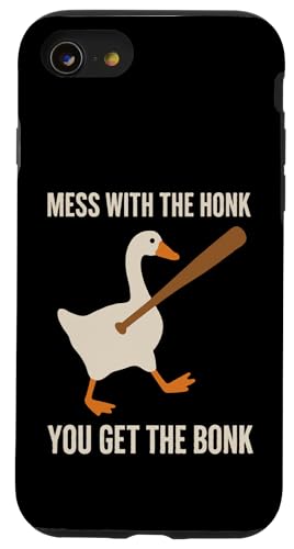 Mess With The Honk You Get The Bonk Hülle für iPhone SE (2020) / 7 / 8 von Lustige kanadische Gänse Geschenke Gans