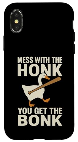 Mess With The Honk You Get The Bonk Hülle für iPhone X/XS Mess With The Honk You Get The Bonk Hülle für iPhone X/XS von Lustige kanadische Gänse Geschenke Gans