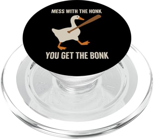 Mess With The Honk You Get The Bonk PopSockets PopGrip für MagSafe Mess With The Honk You Get The Bonk PopSockets PopGrip für MagSafe von Lustige kanadische Gänse Geschenke Gans