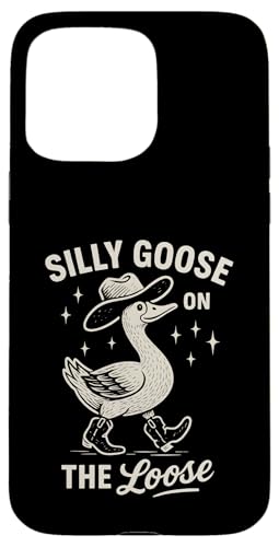 Silly Goose On The Loose Hülle für iPhone 15 Pro Max von Lustige kanadische Gänse Geschenke Gans