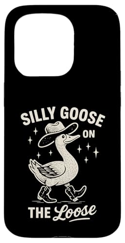 Silly Goose On The Loose Hülle für iPhone 15 Pro Silly Goose On The Loose Hülle für iPhone 15 Pro von Lustige kanadische Gänse Geschenke Gans