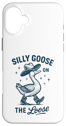 Silly Goose On The Loose Hülle für iPhone 16 Plus Silly Goose On The Loose Hülle für iPhone 16 Plus von Lustige kanadische Gänse Geschenke Gans