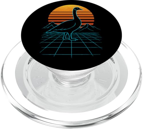 Synthwave -Ästhetik 70er 80er Vintage Retro PopSockets PopGrip für MagSafe Synthwave -Ästhetik 70er 80er Vintage Retro PopSockets PopGrip für MagSafe von Lustige kanadische Gänse Geschenke Gans