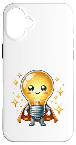 Süßer Glühbirne Superheld Elektriker Superheld Glühlampe Hülle für iPhone 16 Plus Süßer Glühbirne Superheld Elektriker Superheld Glühlampe Hülle für iPhone 16 Plus von Lustiger Glüh Lampen Held Super Glühbirnen Hero