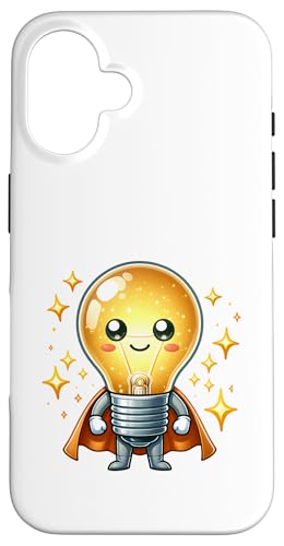 Süßer Glühbirne Superheld Elektriker Superheld Glühlampe Hülle für iPhone 16 Süßer Glühbirne Superheld Elektriker Superheld Glühlampe Hülle für iPhone 16 von Lustiger Glüh Lampen Held Super Glühbirnen Hero