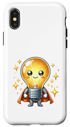Süßer Glühbirne Superheld Elektriker Superheld Glühlampe Hülle für iPhone X/XS Süßer Glühbirne Superheld Elektriker Superheld Glühlampe Hülle für iPhone X/XS von Lustiger Glüh Lampen Held Super Glühbirnen Hero
