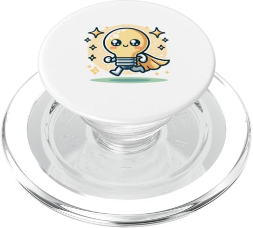 Süßer Glühbirne Superheld Elektriker Superheld Glühlampe PopSockets PopGrip für MagSafe Süßer Glühbirne Superheld Elektriker Superheld Glühlampe PopSockets PopGrip für MagSafe von Lustiger Glüh Lampen Held Super Glühbirnen Hero
