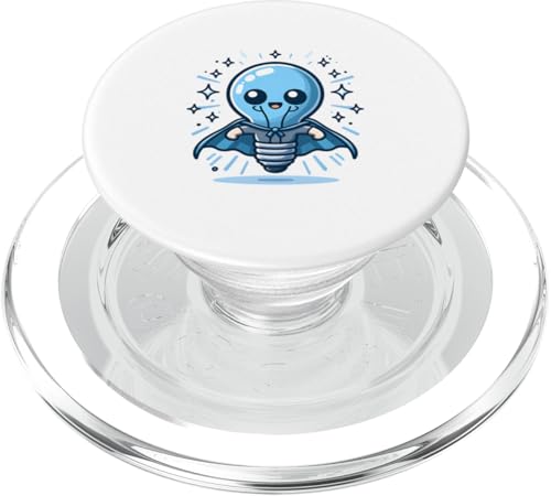 Süßer Glühbirne Superheld Elektriker Superheld Glühlampe PopSockets PopGrip für MagSafe Süßer Glühbirne Superheld Elektriker Superheld Glühlampe PopSockets PopGrip für MagSafe von Lustiger Glüh Lampen Held Super Glühbirnen Hero