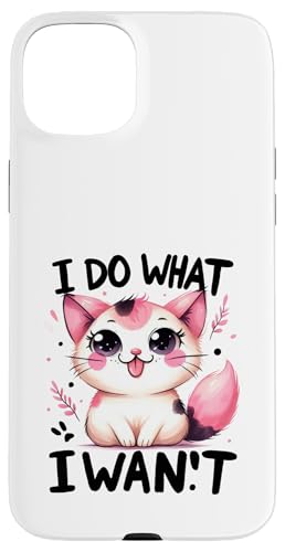 lustiges sarkastisches Katzen Zitat ironisches Design Hülle für iPhone 15 Plus von Lustiger Katzen Spruch, Lustig sarkastisch