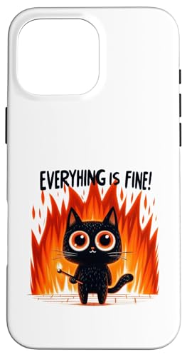 lustiges sarkastisches Katzen Zitat ironisches Design Hülle für iPhone 16 Pro Max von Lustiger Katzen Spruch, Lustig sarkastisch
