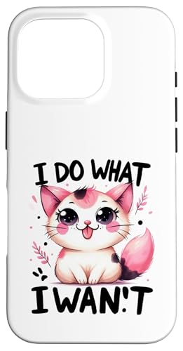 lustiges sarkastisches Katzen Zitat ironisches Design Hülle für iPhone 16 Pro von Lustiger Katzen Spruch, Lustig sarkastisch