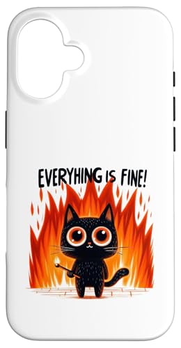lustiges sarkastisches Katzen Zitat ironisches Design Hülle für iPhone 16 von Lustiger Katzen Spruch, Lustig sarkastisch