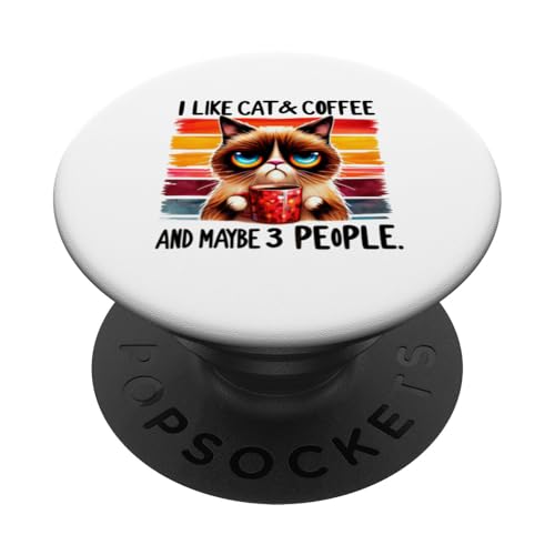 lustiges sarkastisches Katzen Zitat ironisches Design PopSockets Klebender PopGrip lustiges sarkastisches Katzen Zitat ironisches Design PopSockets Klebender PopGrip von Lustiger Katzen Spruch, Lustig sarkastisch