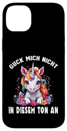 Arbeiten Witziger Lustiger Spruch Sprüche süßes Einhorn Hülle für iPhone 14 Plus von Lustiger Pinguin Spruch | Geschenk Herren & Damen