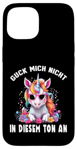 Arbeiten Witziger Lustiger Spruch Sprüche süßes Einhorn Hülle für iPhone 15 von Lustiger Pinguin Spruch | Geschenk Herren & Damen