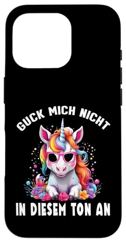 Arbeiten Witziger Lustiger Spruch Sprüche süßes Einhorn Hülle für iPhone 16 Pro von Lustiger Pinguin Spruch | Geschenk Herren & Damen