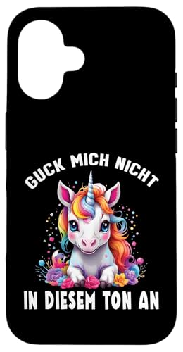 Arbeiten Witziger Lustiger Spruch Sprüche süßes Einhorn Hülle für iPhone 16 von Lustiger Pinguin Spruch | Geschenk Herren & Damen