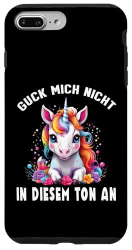 Arbeiten Witziger Lustiger Spruch Sprüche süßes Einhorn Hülle für iPhone 7 Plus/8 Plus von Lustiger Pinguin Spruch | Geschenk Herren & Damen