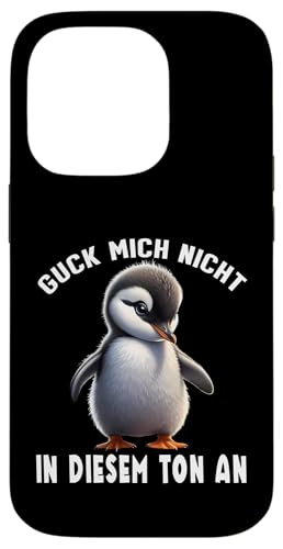 Arbeiten Witziger Lustiger Spruch Sprüche süßes Pinguin Hülle für iPhone 14 Pro von Lustiger Pinguin Spruch | Geschenk Herren & Damen