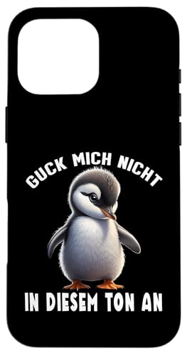 Arbeiten Witziger Lustiger Spruch Sprüche süßes Pinguin Hülle für iPhone 16 Pro Max von Lustiger Pinguin Spruch | Geschenk Herren & Damen
