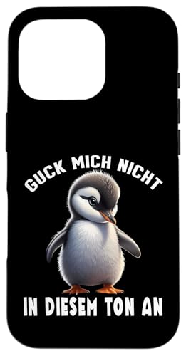 Arbeiten Witziger Lustiger Spruch Sprüche süßes Pinguin Hülle für iPhone 16 Pro von Lustiger Pinguin Spruch | Geschenk Herren & Damen