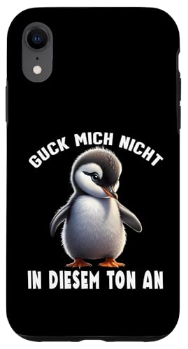Arbeiten Witziger Lustiger Spruch Sprüche süßes Pinguin Hülle für iPhone XR von Lustiger Pinguin Spruch | Geschenk Herren & Damen