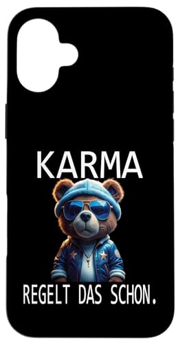Arbeiten Witziger Lustiger Spruch Sprüche süßes Teddy Büro Hülle für iPhone 16 Plus von Lustiger Pinguin Spruch | Geschenk Herren & Damen