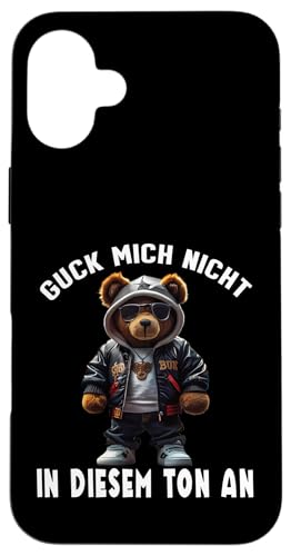 Arbeiten Witziger Lustiger Spruch Sprüche süßes Teddy Hülle für iPhone 16 Plus von Lustiger Pinguin Spruch | Geschenk Herren & Damen