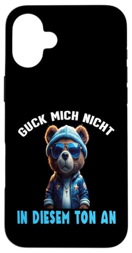 Arbeiten Witziger Lustiger Spruch Sprüche süßes Teddy Hülle für iPhone 16 Plus von Lustiger Pinguin Spruch | Geschenk Herren & Damen
