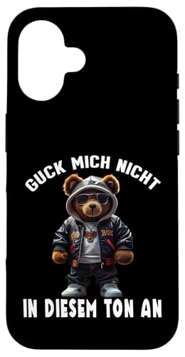 Arbeiten Witziger Lustiger Spruch Sprüche süßes Teddy Hülle für iPhone 16 Arbeiten Witziger Lustiger Spruch Sprüche süßes Teddy Hülle für iPhone 16 von Lustiger Pinguin Spruch | Geschenk Herren & Damen