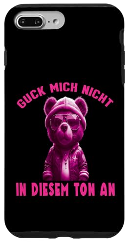 Arbeiten Witziger Lustiger Spruch Sprüche süßes Teddy Hülle für iPhone 7 Plus/8 Plus von Lustiger Pinguin Spruch | Geschenk Herren & Damen