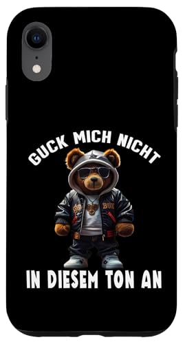 Arbeiten Witziger Lustiger Spruch Sprüche süßes Teddy Hülle für iPhone XR von Lustiger Pinguin Spruch | Geschenk Herren & Damen