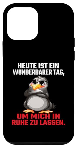 Heute Ist Ein Wunderbarer Tag Um Mich In Ruhe Zu Lassen Hülle für iPhone 12 mini von Lustiger Pinguin Spruch | Geschenk Herren & Damen