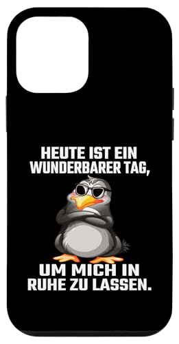 Heute Ist Ein Wunderbarer Tag Um Mich In Ruhe Zu Lassen Hülle für iPhone 12 mini von Lustiger Pinguin Spruch | Geschenk Herren & Damen