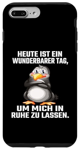 Heute Ist Ein Wunderbarer Tag Um Mich In Ruhe Zu Lassen Hülle für iPhone 7 Plus/8 Plus von Lustiger Pinguin Spruch | Geschenk Herren & Damen