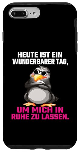 Heute Ist Ein Wunderbarer Tag Um Mich In Ruhe Zu Lassen Hülle für iPhone 7 Plus/8 Plus von Lustiger Pinguin Spruch | Geschenk Herren & Damen