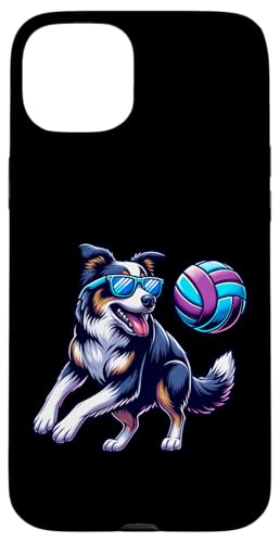 Cooler Hund Spielt Mit Ball Sonnenbrille Hülle für iPhone 15 Plus Cooler Hund Spielt Mit Ball Sonnenbrille Hülle für iPhone 15 Plus von Lustiger Schäferhund Mit Volleyball