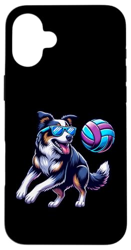 Cooler Hund Spielt Mit Ball Sonnenbrille Hülle für iPhone 16 Plus Cooler Hund Spielt Mit Ball Sonnenbrille Hülle für iPhone 16 Plus von Lustiger Schäferhund Mit Volleyball