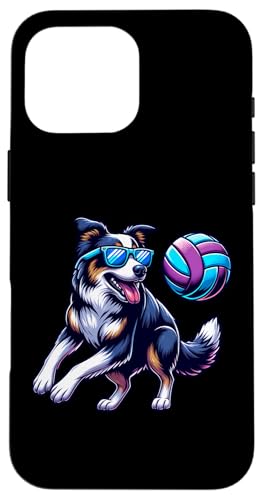 Cooler Hund Spielt Mit Ball Sonnenbrille Hülle für iPhone 16 Pro Max Cooler Hund Spielt Mit Ball Sonnenbrille Hülle für iPhone 16 Pro Max von Lustiger Schäferhund Mit Volleyball