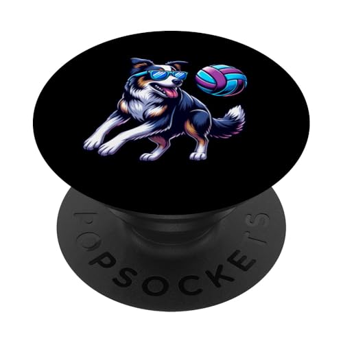 Cooler Hund Spielt Mit Ball Sonnenbrille PopSockets Klebender PopGrip Cooler Hund Spielt Mit Ball Sonnenbrille PopSockets Klebender PopGrip von Lustiger Schäferhund Mit Volleyball