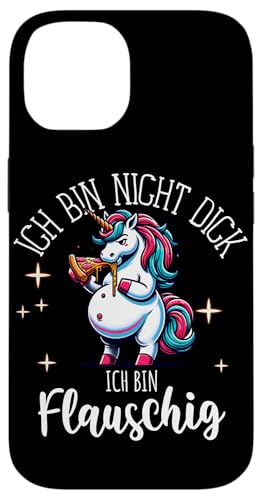 ICH BIN NICHT DICK ICH BIN FLAUSCHIG Hülle für iPhone 14 von Lustiger Spruch Dicke