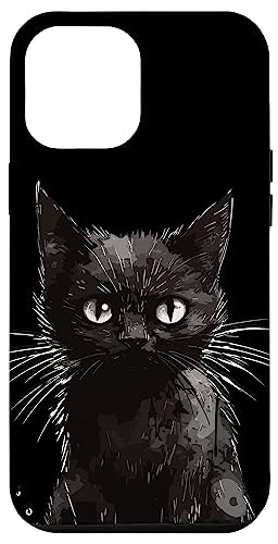 Hülle für iPhone 14 Plus Schwarze Katze Lustig Geschenk I lustiges Katzenmotiv von Lustiger Spruch I Tiere & Spaß I Damen & Herren