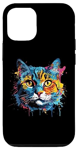 Hülle für iPhone 15 Pro Katze Pop Art Geschenk I Pop Art Katze Hülle für iPhone 15 Pro Katze Pop Art Geschenk I Pop Art Katze von Lustiger Spruch I Tiere & Spaß I Damen & Herren