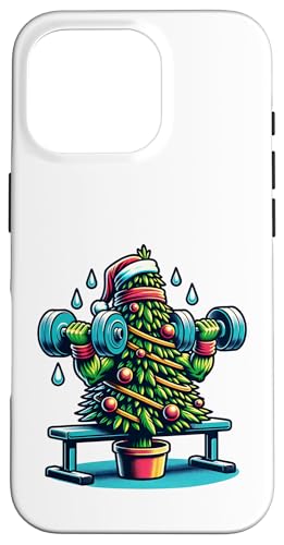 Weihnachtsbaum Mit Hantelbank Mütze Hülle für iPhone 16 Pro Weihnachtsbaum Mit Hantelbank Mütze Hülle für iPhone 16 Pro von Lustiger Weihnachtsbaum Fitness Enthusiast