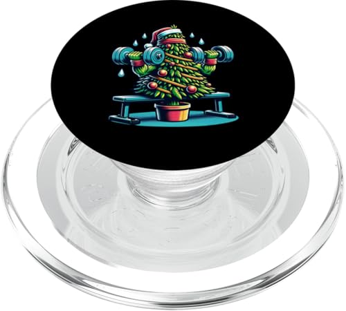 Weihnachtsbaum Mit Hantelbank Mütze PopSockets PopGrip für MagSafe Weihnachtsbaum Mit Hantelbank Mütze PopSockets PopGrip für MagSafe von Lustiger Weihnachtsbaum Fitness Enthusiast