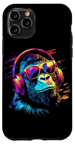 DJ Affe mit Kopfhörer und Sonnenbrille Musik Party Affen Hülle für iPhone 11 Pro DJ Affe mit Kopfhörer und Sonnenbrille Musik Party Affen Hülle für iPhone 11 Pro von Lustiges Affen Outfit für DJs und Monkey Liebhaber