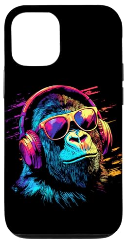 DJ Affe mit Kopfhörer und Sonnenbrille Musik Party Affen Hülle für iPhone 12/12 Pro DJ Affe mit Kopfhörer und Sonnenbrille Musik Party Affen Hülle für iPhone 12/12 Pro von Lustiges Affen Outfit für DJs und Monkey Liebhaber
