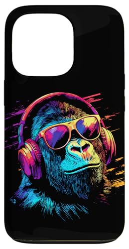 DJ Affe mit Kopfhörer und Sonnenbrille Musik Party Affen Hülle für iPhone 13 Pro DJ Affe mit Kopfhörer und Sonnenbrille Musik Party Affen Hülle für iPhone 13 Pro von Lustiges Affen Outfit für DJs und Monkey Liebhaber